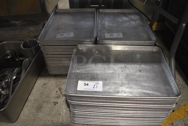 24 Metal Half Size Baking Pans. 13x18x1. 24 Times Your Bid! - Image 5 of 5