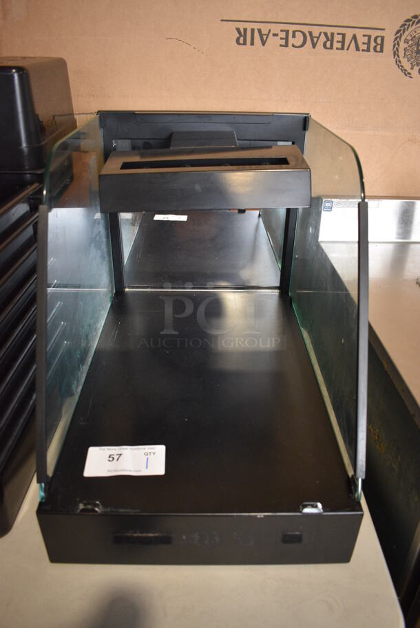 Metal Countertop Display Case. Missing Front Glass. 15x23x18.5