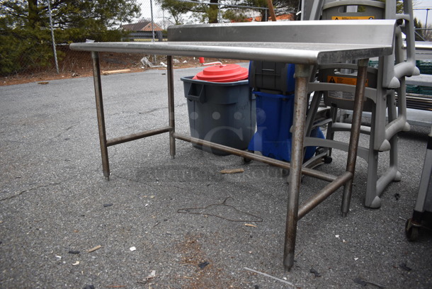 Stainless Steel Table w/ Back Splash. 60x30x38 - Image 4 of 4