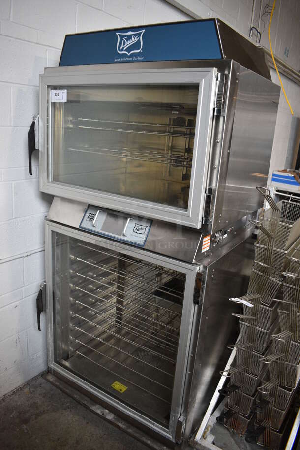 Duke TSC-6/18M Stainless Steel Commercial Electric Powered Oven Proofer on Commercial Casters. 208 Volts, 1 Phase. 38x30x78 - Image 1 of 7