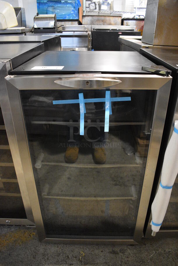 BRAND NEW SCRATCH AND DENT! Danby DBC039A1BDB Stainless Steel Mini Cooler Merchandiser. 115 Volts, 1 Phase. 19.5x24x33.5. Tested and Working! - Image 1 of 6