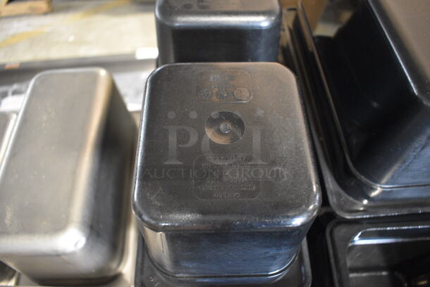 ALL ONE MONEY! Lot of 30 Cambro Black Poly 1/6 Size Drop In Bins. 1/6x6 - Image 5 of 5