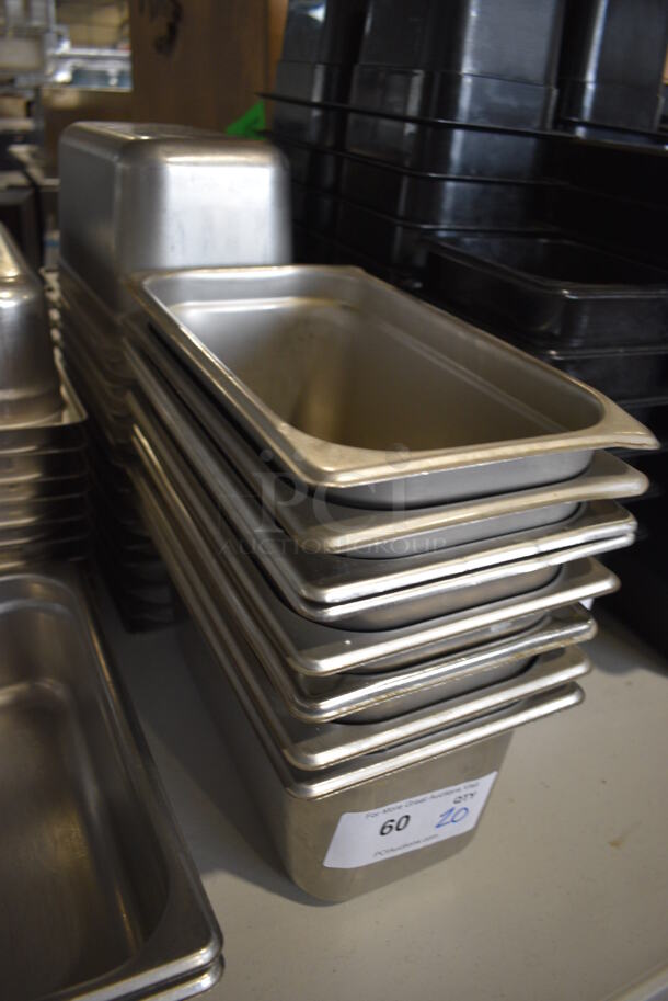 20 Stainless Steel 1/3 Size Drop In Bins. 1/3x6. 20 Times Your Bid! - Image 2 of 4