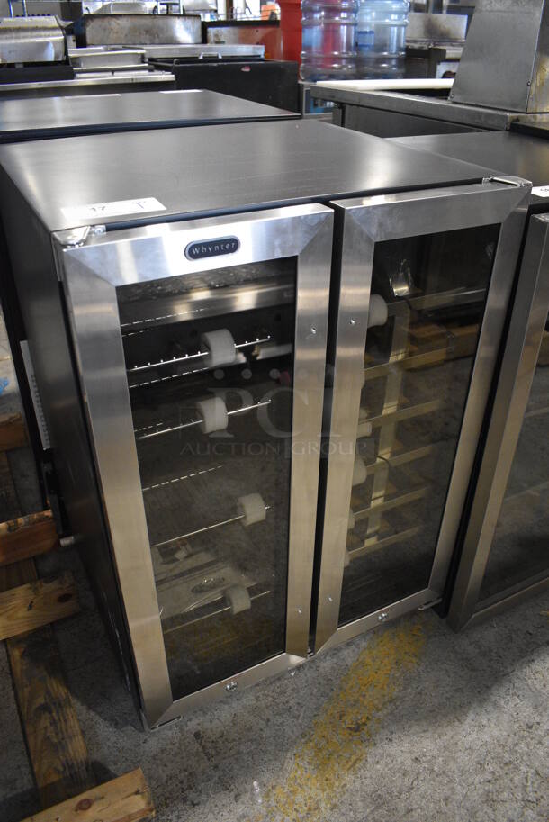 BRAND NEW SCRATCH AND DENT! Whynter BWB-2060FDS Stainless Steel 2 Door Wine Chiller Merchandiser. 115 Volts, 1 Phase. 24x22x34. Tested and Working! - Image 3 of 7