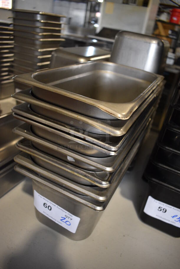 20 Stainless Steel 1/3 Size Drop In Bins. 1/3x6. 20 Times Your Bid! - Image 4 of 4