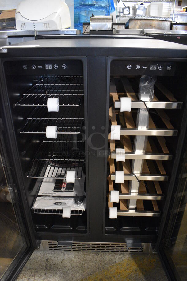 BRAND NEW SCRATCH AND DENT! Whynter BWB-2060FDS Stainless Steel 2 Door Wine Chiller Merchandiser. 115 Volts, 1 Phase. 24x22x34. Tested and Working! - Image 5 of 7