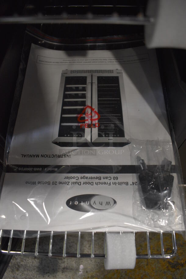BRAND NEW SCRATCH AND DENT! Whynter BWB-2060FDS Stainless Steel 2 Door Wine Chiller Merchandiser. 115 Volts, 1 Phase. 24x22x34. Tested and Working! - Image 6 of 7