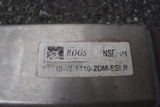 John Boos Stainless Steel Commercial Wall Mount Sink w/ Dual Splash Guards, Faucet and Handles. 17x17x23 - Image 4 of 5