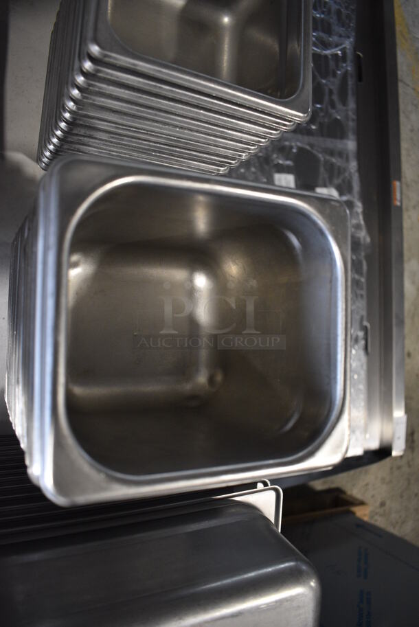 12 Stainless Steel 1/6 Size Drop In Bins. 1/6x6. 12 Times Your Bid! - Image 2 of 4