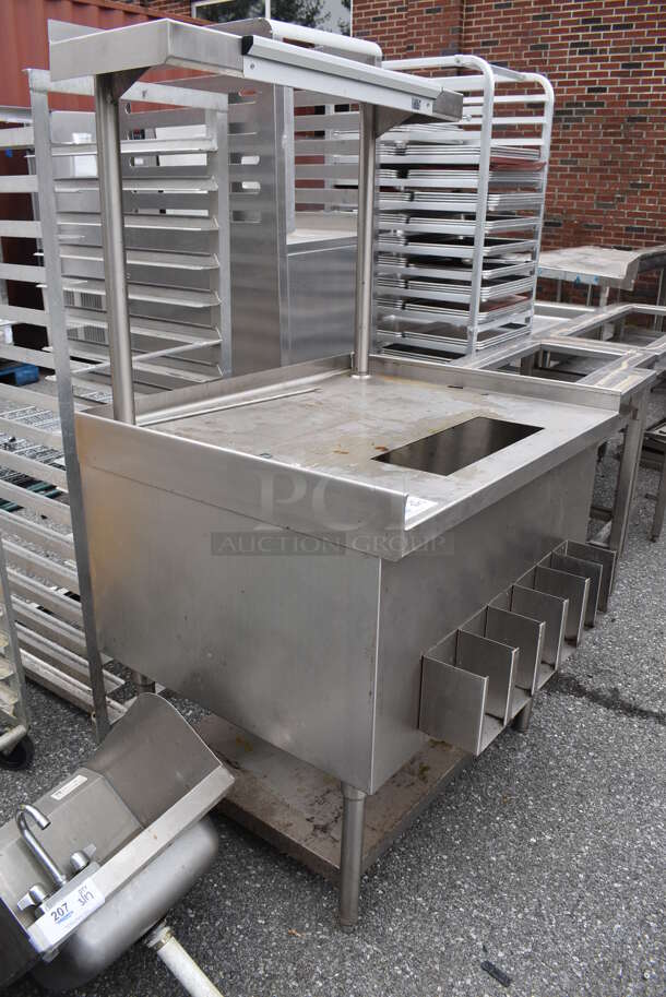 Stainless Steel Counter w/ Over Shelf. 36x33x64 - Image 3 of 6