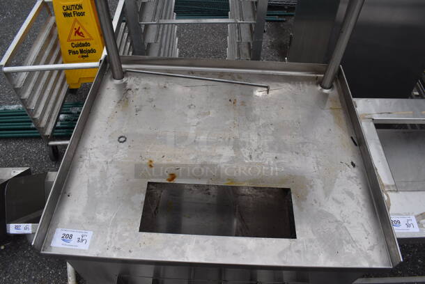 Stainless Steel Counter w/ Over Shelf. 36x33x64 - Image 6 of 6