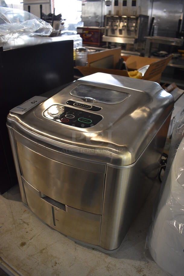 BRAND NEW SCRATCH AND DENT! Whynter T-2M Stainless Steel Commercial Countertop Ice Cube Maker. 110/115 Volts, 1 Phase. 14x17x15. Tested and Working! - Image 3 of 9