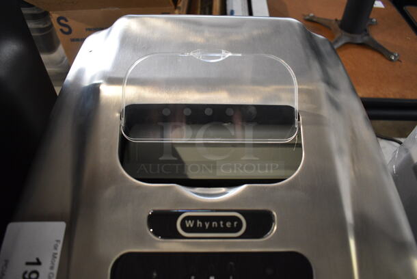 BRAND NEW SCRATCH AND DENT! Whynter T-2M Stainless Steel Commercial Countertop Ice Cube Maker. 110/115 Volts, 1 Phase. 14x17x15. Tested and Working! - Image 8 of 9