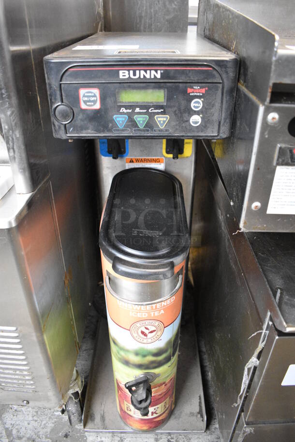 2016 Bunn ITB Stainless Steel Commercial Countertop Iced Tea Machine w/ Beverage Holder Dispenser. 120 Volts, 1 Phase. 12x24x34 - Image 1 of 4