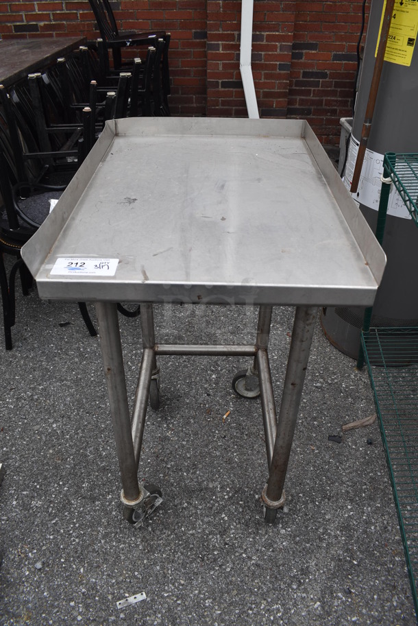 Stainless Steel Table on Commercial Casters. 21.5x30x38 - Image 2 of 5
