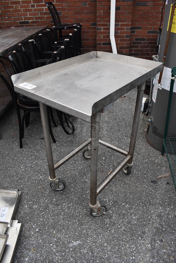 Stainless Steel Table on Commercial Casters. 21.5x30x38 - Image 3 of 5