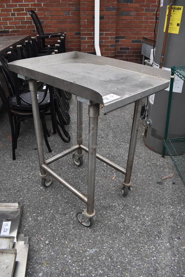 Stainless Steel Table on Commercial Casters. 21.5x30x38 - Image 4 of 5