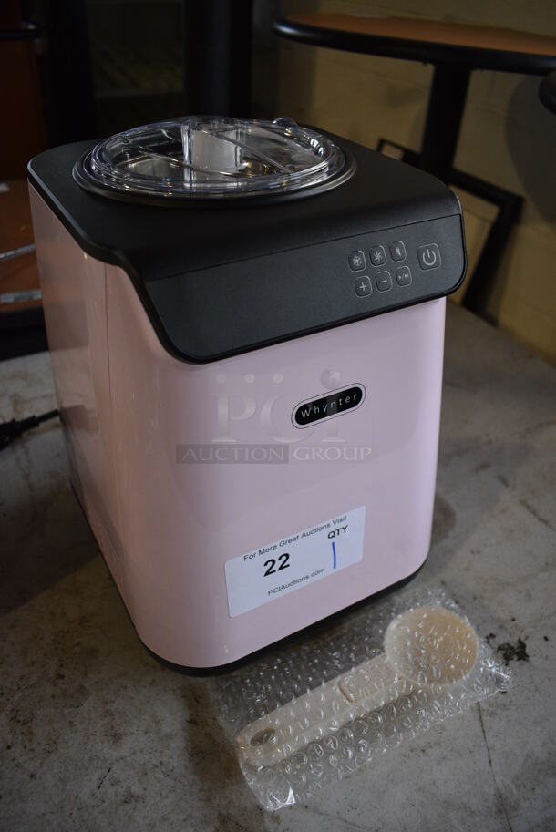 BRAND NEW SCRATCH AND DENT! Whynter ICM-128BPS Metal Countertop Ice Cream Maker. 100-120 Volts, 1 Phase. 9x10x14. Tested and Working! - Image 3 of 8