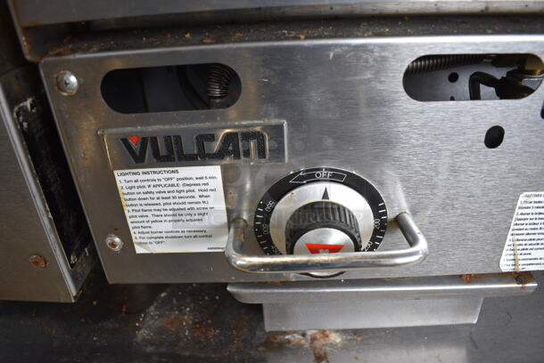 LATE MODEL! Vulcan MSA24-101 Stainless Steel Commercial Countertop Natural Gas Powered Flat Top Griddle w/ Thermostatic Controls. 54,000 BTU. 24x35x14 - Image 5 of 6
