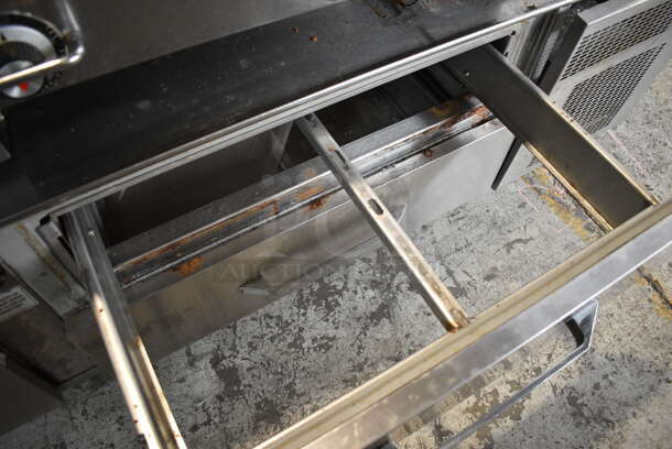 Stainless Steel Commercial 4 Drawer Chef Base on Commercial Casters. 84x33x24. Tested and Powers On But Temps at 43 Degrees - Image 3 of 5