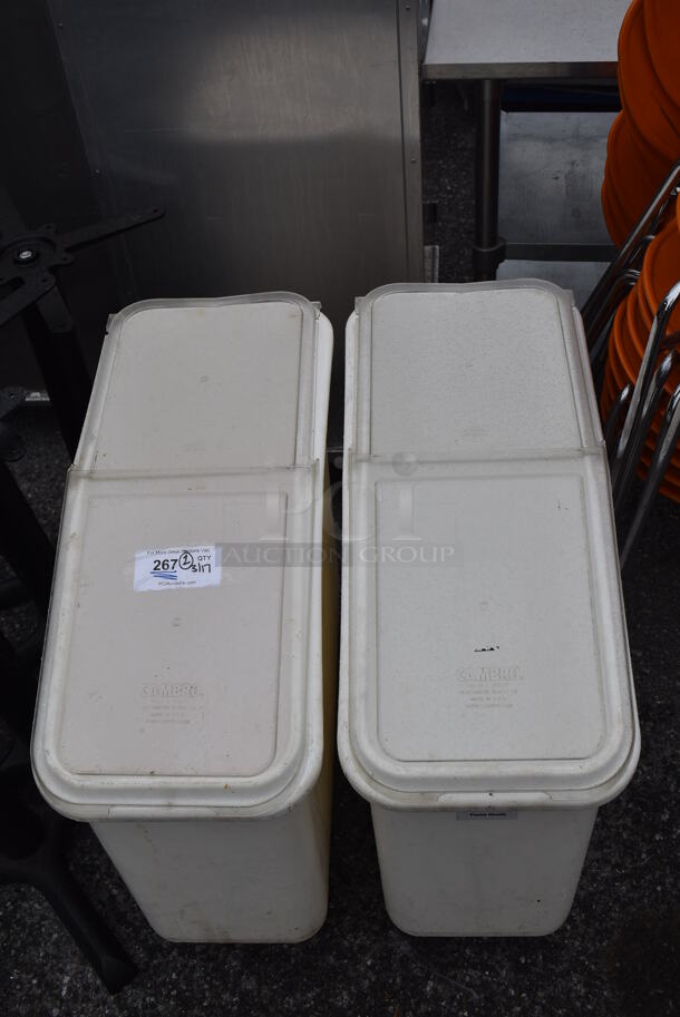 2 White Poly Ingredient Bins on Commercial Casters. 13x29x28. 2 Times Your Bid! - Image 5 of 7