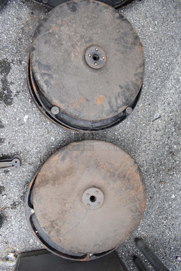 ALL ONE MONEY! Lot of 11 Table Base Parts. Includes 29.5x29.5x3, 13x13x1, 18x18x3 - Image 5 of 7
