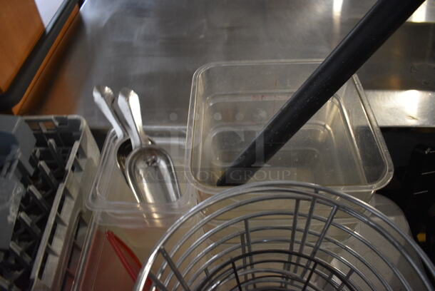 ALL ONE MONEY! Lot of Various Items Including Tork Poly Napkin Dispenser, Dish Caddies and Poly Bins - Image 4 of 5