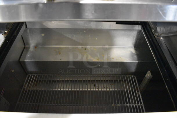 2015 True TSSU-60-24M-B-ST Stainless Steel Commercial Sandwich Salad Prep Table Bain Marie Mega Top on Commercial Casters. 115 Volts, 1 Phase. 60x34x45. Tested and Working! - Image 4 of 10