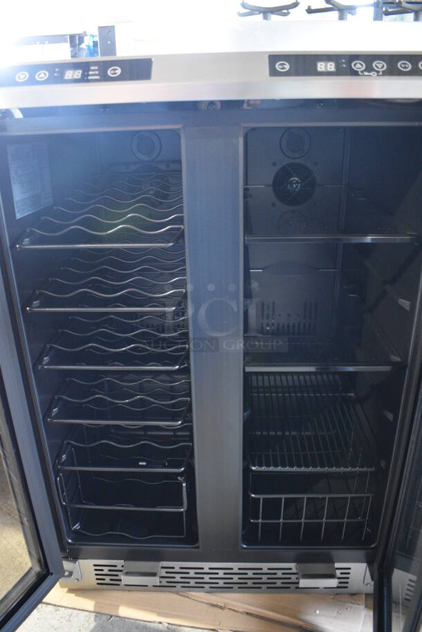 BRAND NEW SCRATCH AND DENT! Avanti WBV18DZ Stainless Steel Wine Chiller Cooler Merchandiser. 115 Volts, 1 Phase. 23.5x24x34. Tested and Working! - Image 4 of 5