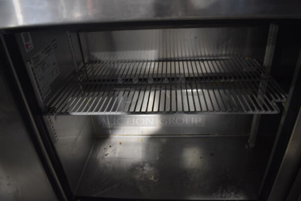 2015 True TSSU-60-24M-B-ST Stainless Steel Commercial Sandwich Salad Prep Table Bain Marie Mega Top on Commercial Casters. 115 Volts, 1 Phase. 60x34x45. Tested and Working! - Image 9 of 10