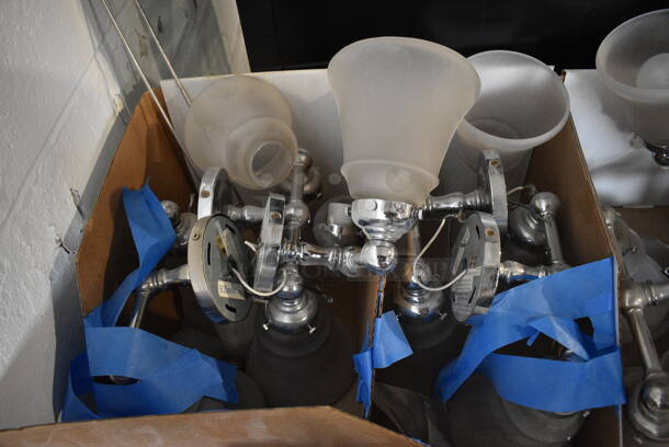ALL ONE MONEY! Lot of 4 Boxes of Various Light Fixtures. Includes 18x5x9 - Image 3 of 5
