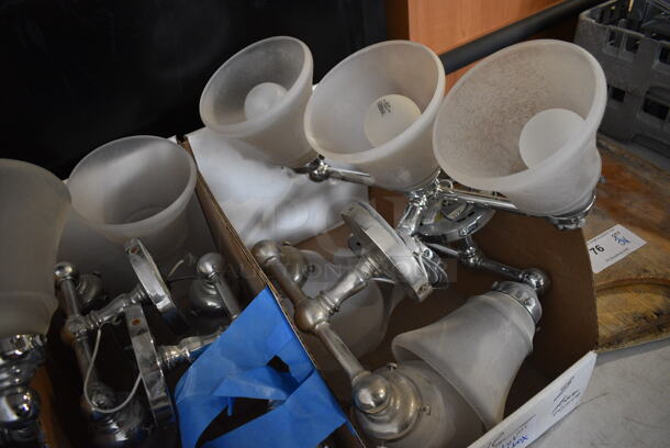 ALL ONE MONEY! Lot of 4 Boxes of Various Light Fixtures. Includes 18x5x9 - Image 5 of 5
