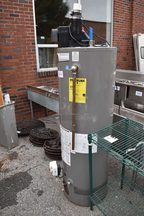 Rheem PROG40-40N RH67 PV Metal Commercial Natural Gas Powered Water Heater. 18x24x72 - Image 3 of 6
