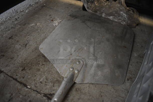 2 Metal Pizza Peels w/ Wooden Handles. 12x26x1, 12x52x1. 2 Times Your Bid! - Image 3 of 3