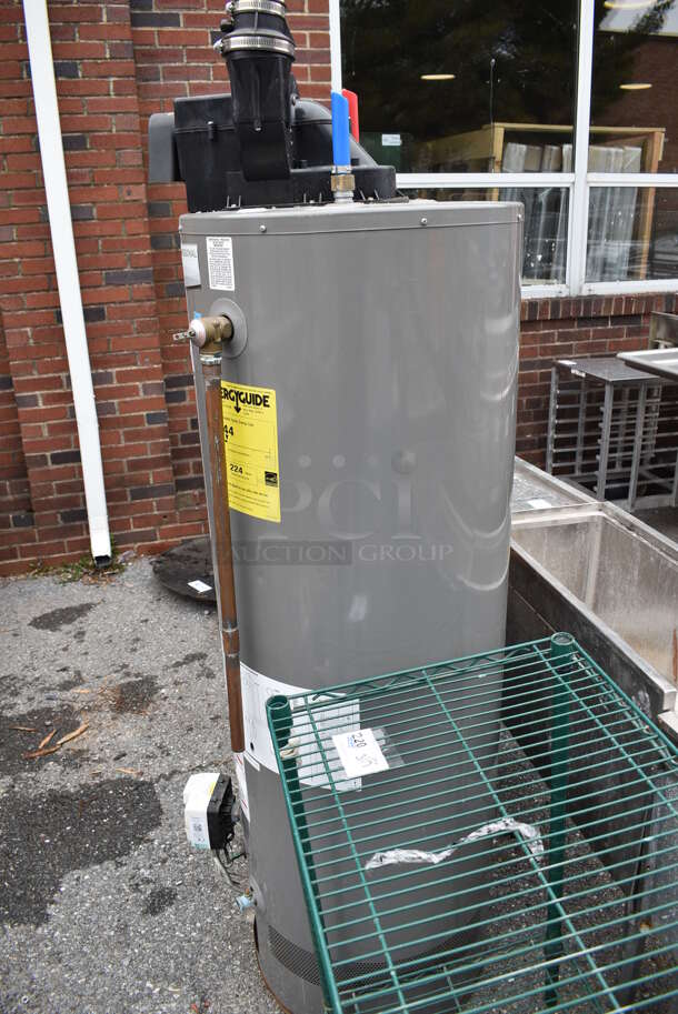 Rheem PROG40-40N RH67 PV Metal Commercial Natural Gas Powered Water Heater. 18x24x72 - Image 6 of 6