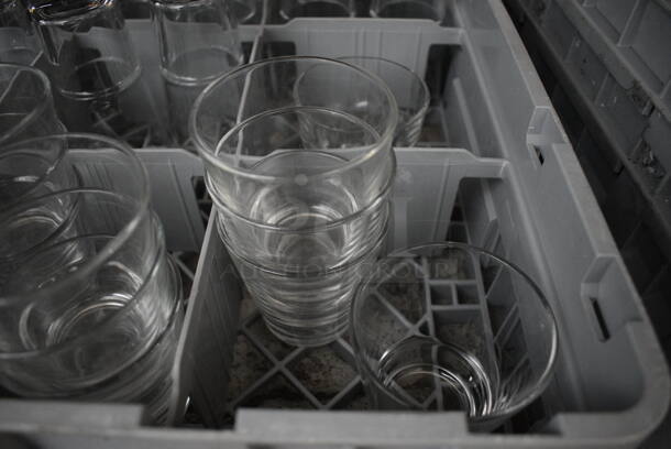 ALL ONE MONEY! Lot of 32 Various Glasses in Dish Caddy. Includes 3.5x3.5x3.5 - Image 2 of 4