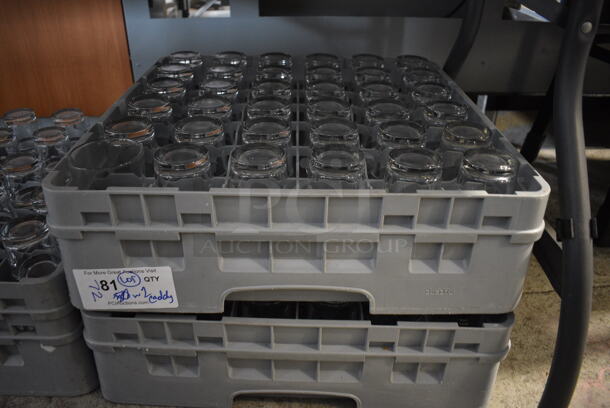 72 Beverage Glasses in 2 Dish Caddy. 3x3x5.5. 72 Times Your Bid! - Image 3 of 3