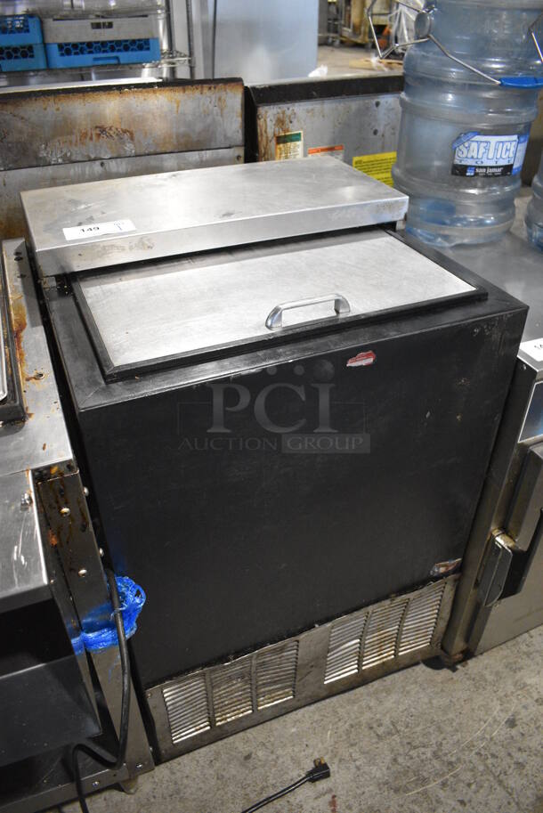 Perlick BC24 Stainless Steel Commercial Back Bar Cooler w/ Sliding Lid on Commercial Casters. 115 Volts, 1 Phase. 24x24x37. Tested and Working! - Image 3 of 7