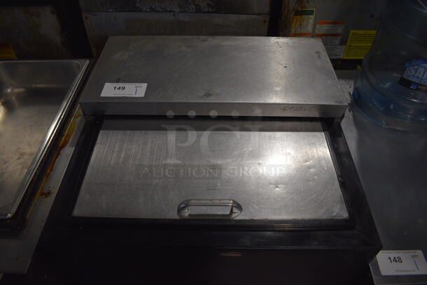Perlick BC24 Stainless Steel Commercial Back Bar Cooler w/ Sliding Lid on Commercial Casters. 115 Volts, 1 Phase. 24x24x37. Tested and Working! - Image 4 of 7