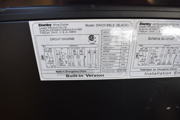 BRAND NEW SCRATCH AND DENT! Danby DWC518BLS Stainless Steel Wine Chiller Cooler Merchandiser. 115 Volts, 1 Phase. 24x25x34.5. Tested and Working! - Image 6 of 6