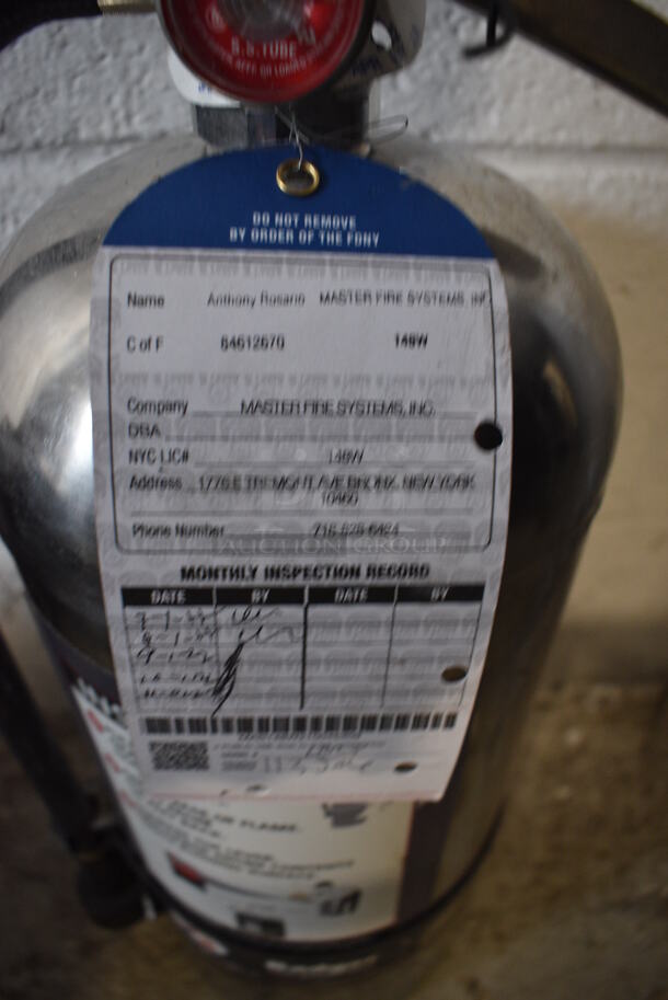 Badger Wet Chemical Fire Extinguisher. 8x6x19.5. Buyer Must Pick Up - We Will Not Ship This Item.  - Image 3 of 5