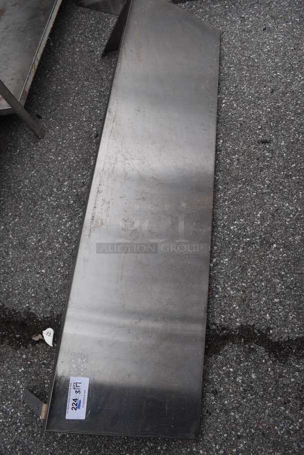 Advance Tabco Stainless Steel Shelf w/ Wall Mount Brackets. 67x18x18