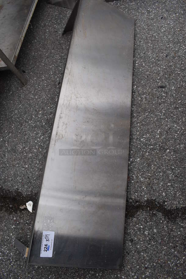 Advance Tabco Stainless Steel Shelf w/ Wall Mount Brackets. 67x18x18 - Image 1 of 6