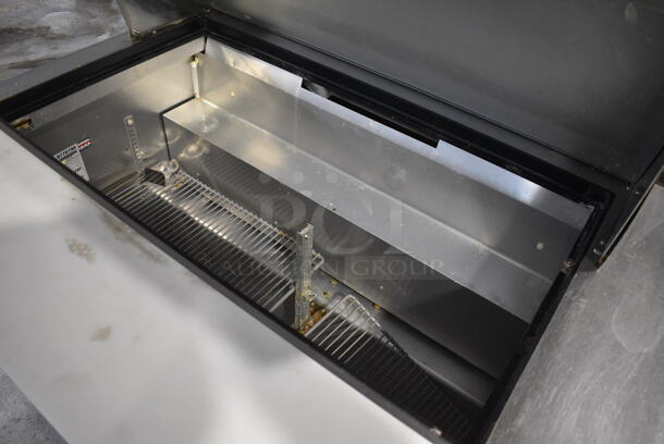 2016 True TSSU-48-18M-B Stainless Steel Commercial Sandwich Salad Prep Table Bain Marie Mega Top on Commercial Casters. 115 Volts, 1 Phase. 48x34x46.5. Tested and Working! - Image 4 of 9