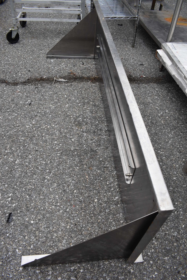 Advance Tabco Stainless Steel Shelf w/ Wall Mount Brackets. 67x18x18 - Image 6 of 6
