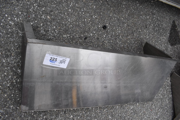 Advance Tabco Stainless Steel Shelf w/ Wall Mount Brackets. 36x15x13.5