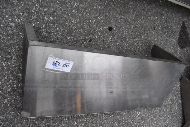 Advance Tabco Stainless Steel Shelf w/ Wall Mount Brackets. 36x15x13.5 - Image 1 of 5