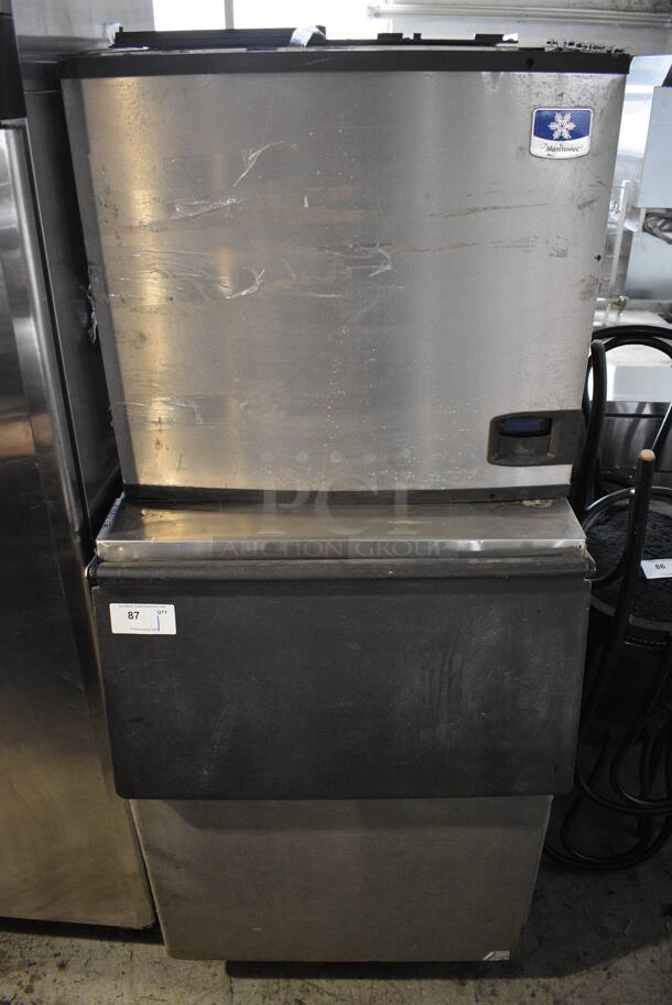 2012 Manitowoc ID0853W-261 Stainless Steel Commercial Ice Machine Head on Commercial Bin. 208-230 Volts, 1 Phase. 31x34x72.5