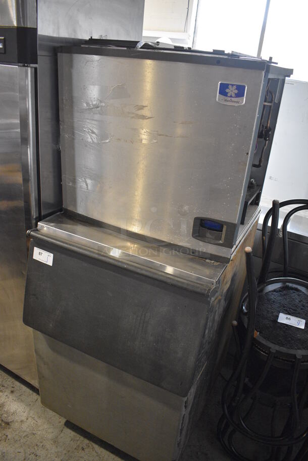 2012 Manitowoc ID0853W-261 Stainless Steel Commercial Ice Machine Head on Commercial Bin. 208-230 Volts, 1 Phase. 31x34x72.5 - Image 2 of 7