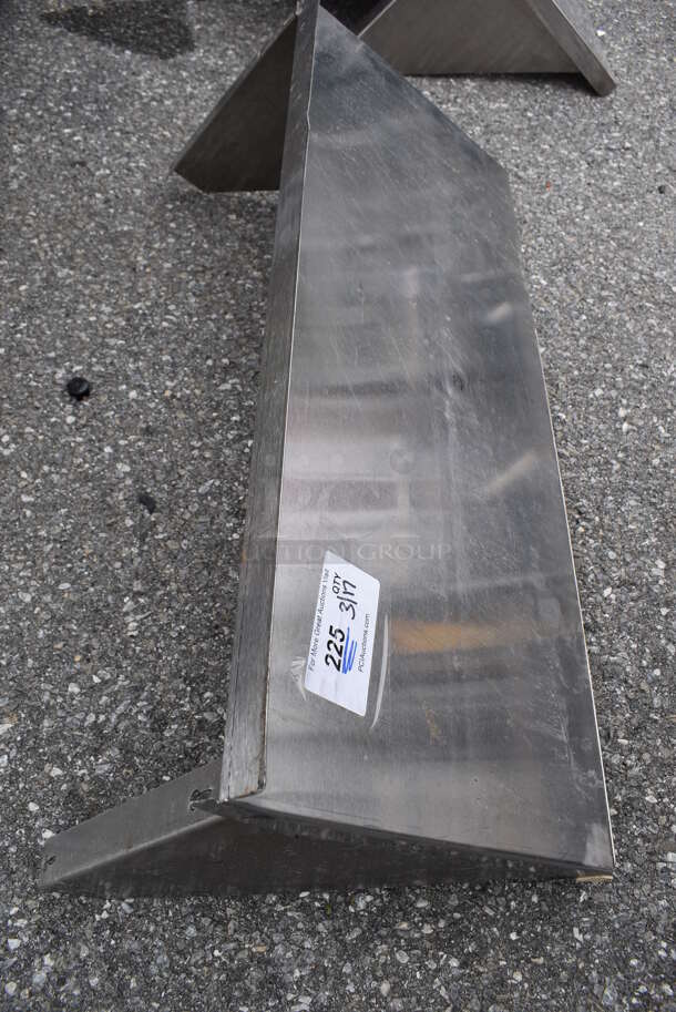 Advance Tabco Stainless Steel Shelf w/ Wall Mount Brackets. 36x15x13.5 - Image 3 of 5